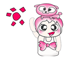 ...Mr. Kago and dog pink..^^ sticker #14347126