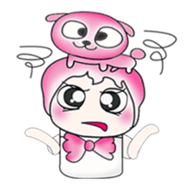 ...Mr. Kago and dog pink..^^ sticker #14347127