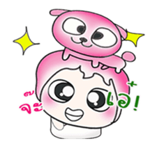 ...Mr. Kago and dog pink..^^ sticker #14347128