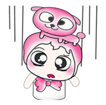 ...Mr. Kago and dog pink..^^ sticker #14347129