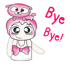 ...Mr. Kago and dog pink..^^ sticker #14347132