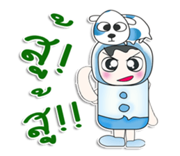 ..Mr. Sawamura.. and dog. >_< sticker #14348184