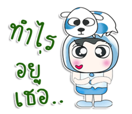 ..Mr. Sawamura.. and dog. >_< sticker #14348191