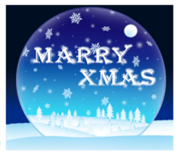 Stand up J tofu-XMAS&happy new year sticker #14348467