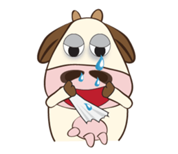 The Lovely Dairy Cow, in Actions sticker #14349215