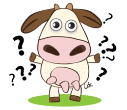 The Lovely Dairy Cow, in Actions sticker #14349216