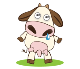 The Lovely Dairy Cow, in Actions sticker #14349217