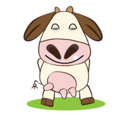 The Lovely Dairy Cow, in Actions sticker #14349219