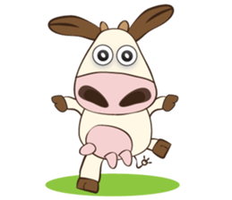 The Lovely Dairy Cow, in Actions sticker #14349220