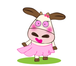 The Lovely Dairy Cow, in Actions sticker #14349224