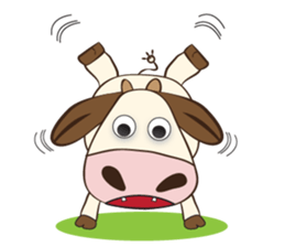 The Lovely Dairy Cow, in Actions sticker #14349227