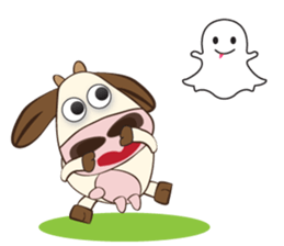 The Lovely Dairy Cow, in Actions sticker #14349229