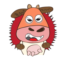 The Lovely Dairy Cow, in Actions sticker #14349230