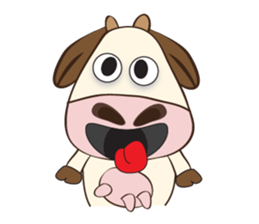 The Lovely Dairy Cow, in Actions sticker #14349231