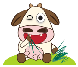 The Lovely Dairy Cow, in Actions sticker #14349233