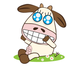 The Lovely Dairy Cow, in Actions sticker #14349235