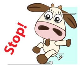 The Lovely Dairy Cow, in Actions sticker #14349236