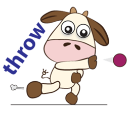 The Lovely Dairy Cow, in Actions sticker #14349237