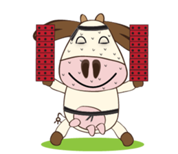 The Lovely Dairy Cow, in Actions sticker #14349239