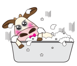 The Lovely Dairy Cow, in Actions sticker #14349240