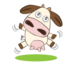 The Lovely Dairy Cow, in Actions sticker #14349244