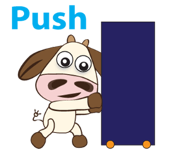 The Lovely Dairy Cow, in Actions sticker #14349245