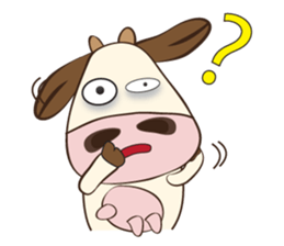 The Lovely Dairy Cow, in Actions sticker #14349250