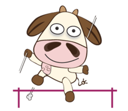 The Lovely Dairy Cow, in Actions sticker #14349252