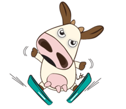 The Lovely Dairy Cow, in Actions sticker #14349253