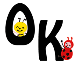 Happy Bee & Ladybird sticker #14349764