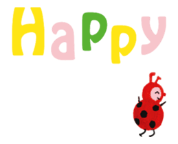 Happy Bee & Ladybird sticker #14349768