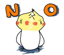 cockatiel and Java sparrow2(surreal) sticker #14350367