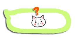 Balloon cat daily life conversation sticker #14351228