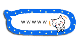 Balloon cat daily life conversation sticker #14351229