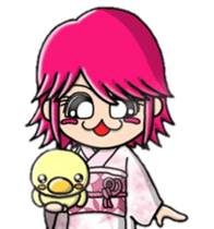 Acorn boy "DAN"HAPPY NEW YEARS sticker #14351559