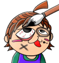 Acorn boy "DAN"HAPPY NEW YEARS sticker #14351562