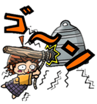 Acorn boy "DAN"HAPPY NEW YEARS sticker #14351564