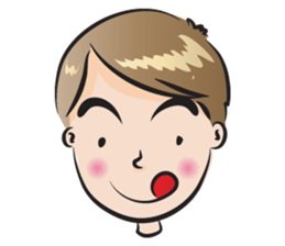 small eye man sticker #14351839