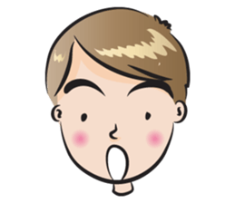 small eye man sticker #14351842