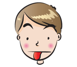 small eye man sticker #14351844