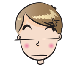 small eye man sticker #14351849