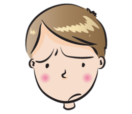 small eye man sticker #14351853