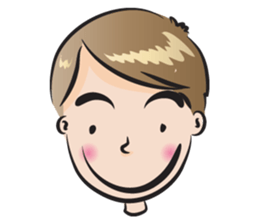 small eye man sticker #14351855