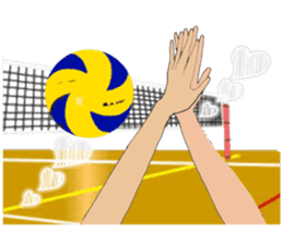 woman volleyball2 sticker #14352182