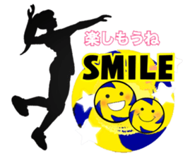 woman volleyball2 sticker #14352183