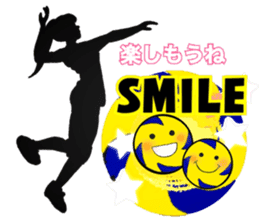 woman volleyball2 sticker #14352183