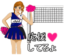 woman volleyball2 sticker #14352186