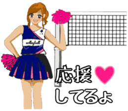 woman volleyball2 sticker #14352186