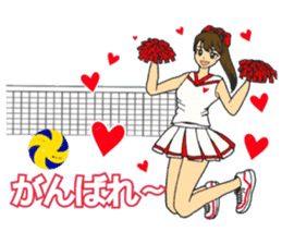 woman volleyball2 sticker #14352187