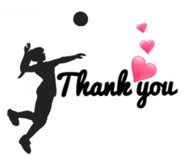 woman volleyball2 sticker #14352188